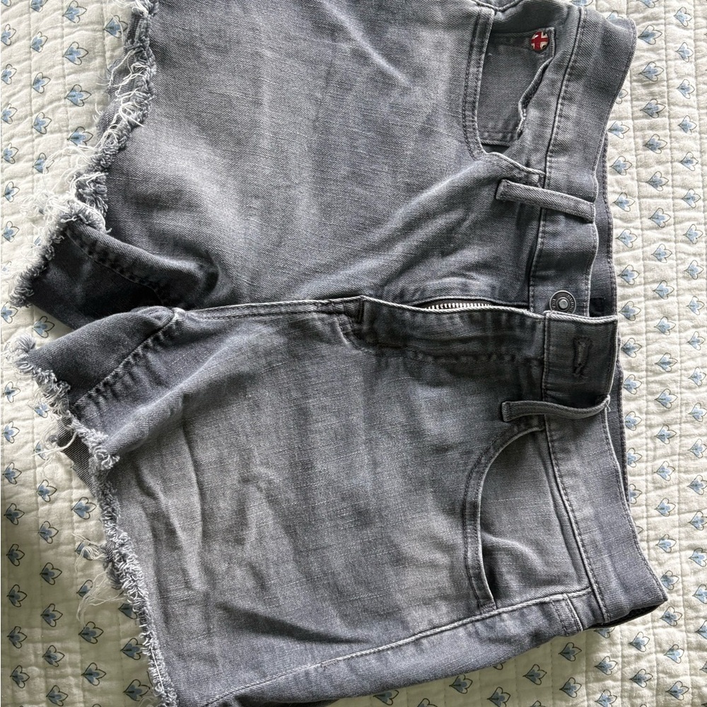 Hudson Jeans Charcoal Denim Shorts